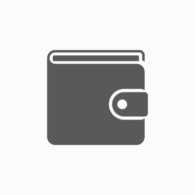 cüzdan simgesi, para vektörü, aksesuar illüstrasyon