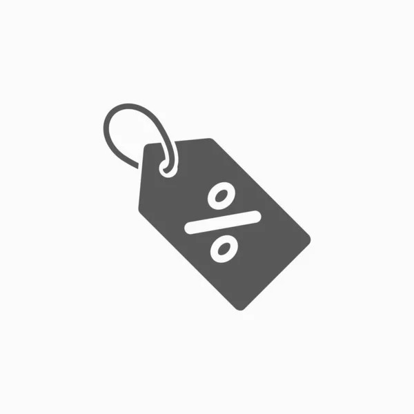 Discount Icon Tag Vector Sale Illustration — Stock Vector