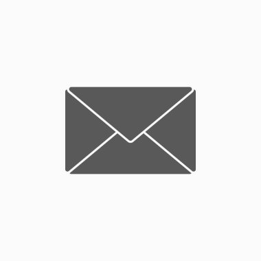 zarf e- posta simgesi, posta vektörü, harf illüstrasyonu