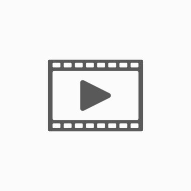 video simgesi, film vektörü, resim oynat