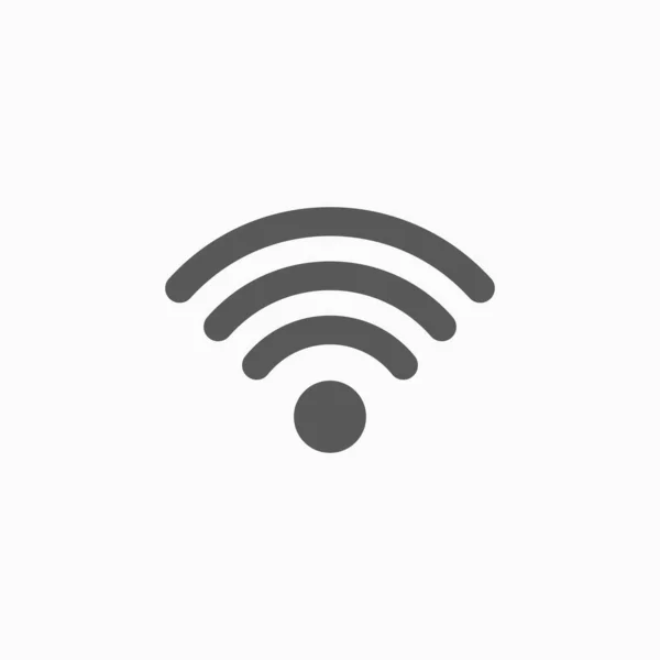 Icono Wifi Vector Antena Ilustración Internet — Archivo Imágenes Vectoriales