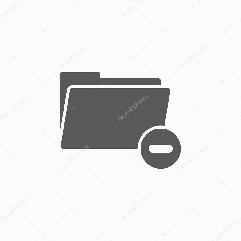 remove folder icon, folder vector, file illustration