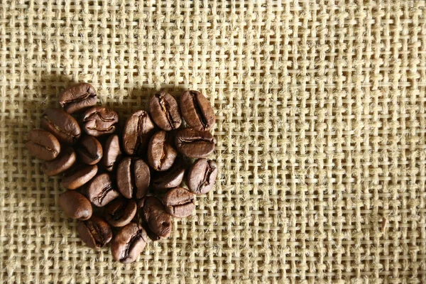 Pörkölt Kávébab Kandalló Alakban — Stock Fotó
