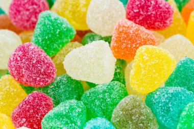 yakın çekim renkli şeker