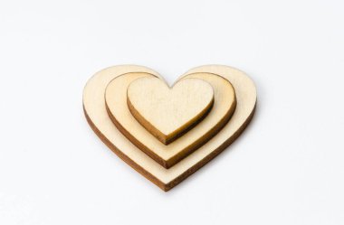 Ahşap dekoratif Kalpler