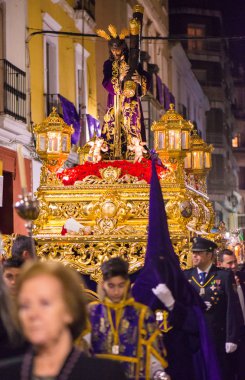 Badajoz, İspanya - 22 Mart 2016: Paskalya hafta Noel (Semana baba), Naz