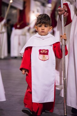 Badajoz, İspanya - 22 Mart 2016: Paskalya hafta Noel (Semana baba), Naz