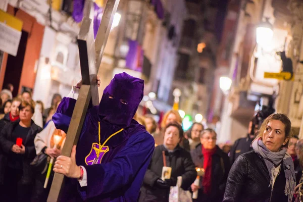 Badajoz, Spain - March 22, 2016: Easter week (Semana Santa), Naz — Stock Photo, Image