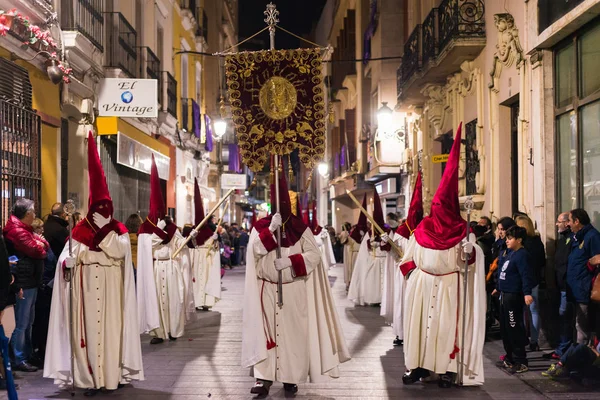 巴达霍斯，西班牙-2016 年 3 月 22 日︰ 复活节周 (Semana Santa) 纳兹 — 图库照片