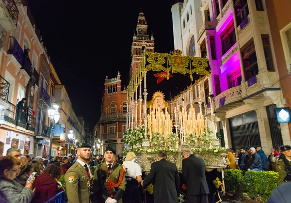 Badajoz, Spain - March 25, 2016: Easter week (Semana Santa), Naz — Stock Photo, Image