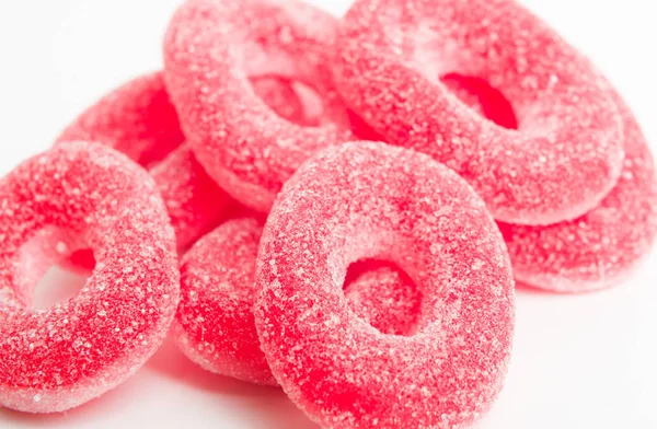 Delicious strawberry rings — Stock Photo, Image