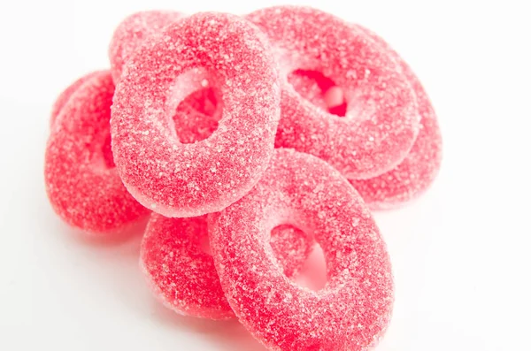 Delicious strawberry rings — Stock Photo, Image