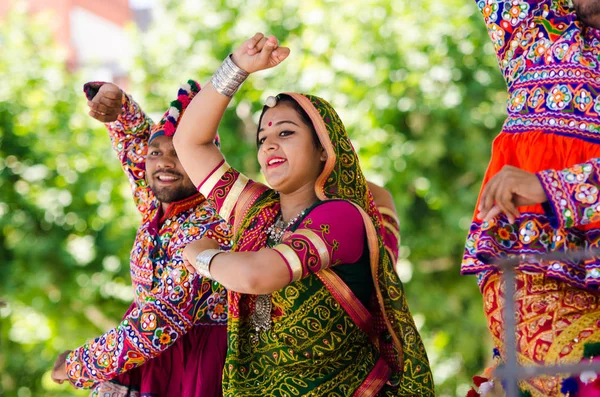 Indická tanečnice v Badajoz — Stock fotografie