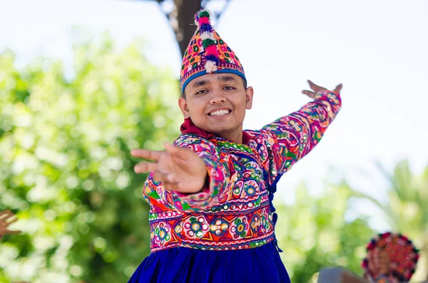 Indiska dansare i Badajoz — Stockfoto