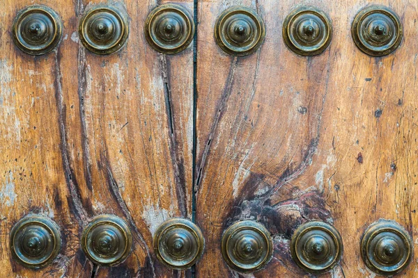 Old door texture with nails. Door background — Stock Photo, Image