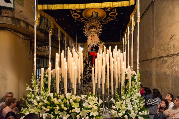 Badajoz Spain monday. april .10. 2017 Brotherhood and Brotherhoo — Stock Photo, Image