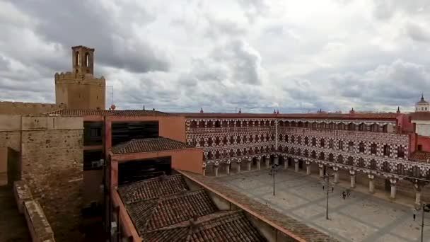 High Square Badajoz Extremadura Spain Plaza Alta — Stock Video