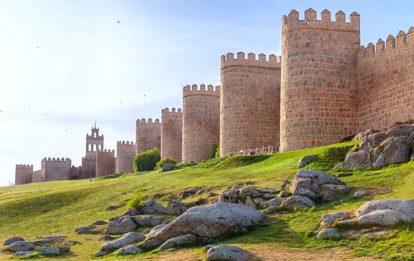 Murallas Ávila Castilla León España Edificio Fortificado — Foto de Stock