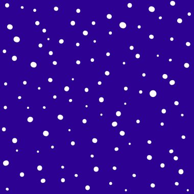 Mavi arka planda karla izole edilmiş kusursuz Noel deseni.