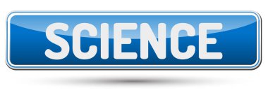 Bilim - metin ile güzel düğmesi.