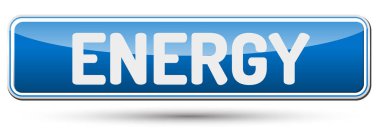 Enerji - metin ile güzel düğmesi.