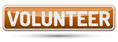 Gönüllü - metin ile güzel düğmesi.