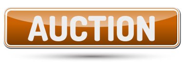 Açık artırma - metin ile güzel düğmesi.