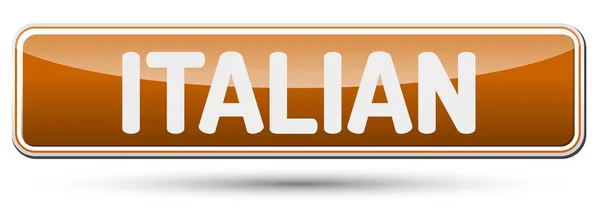 ITALIANO - Abstract bellissimo bottone con testo . — Vettoriale Stock