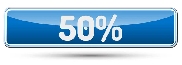 50% - Botão bonito abstrato com texto . —  Vetores de Stock