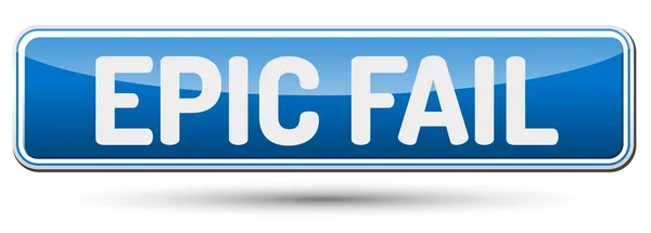 EPIC FAIL - Résumé beau bouton avec texte . — Image vectorielle