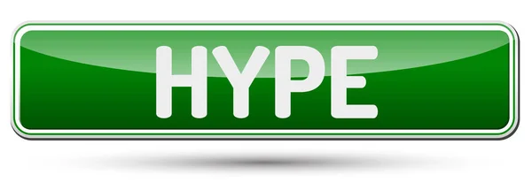 Hype - abstracte mooie knop met tekst. — Stockvector