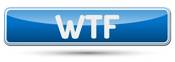 WTF - Abstract beautiful button with text. — Stock Vector