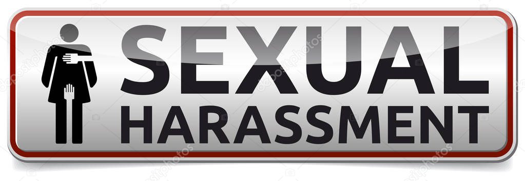 Sexual Harassment - banner with shadow