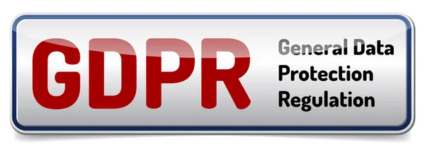 Gdpr - genel veri koruma Yönetmeliği. Parlak soydan ile banner