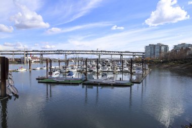 Portland, Oregon 'da bir marina..