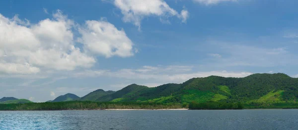 Panorama manzaralı Laem Laan Körfezi, Koh Yao Yai, Phang nga, Thailan