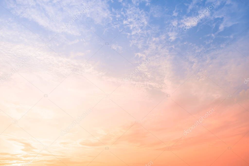 Cirrus clouds in the morning Environment and atmosphere