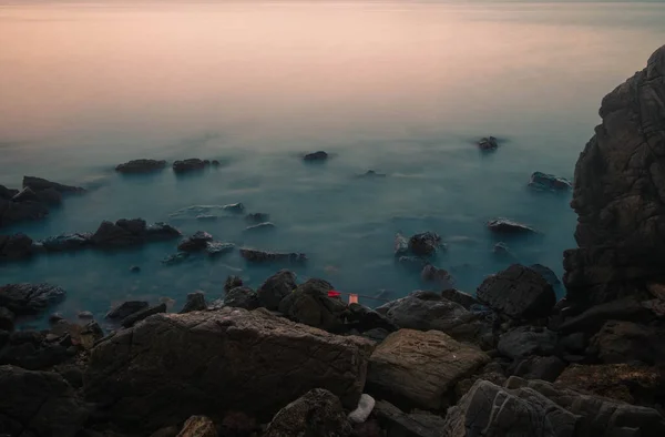 Sakin Deniz Manzaralı Sabah Dalgası — Stok fotoğraf
