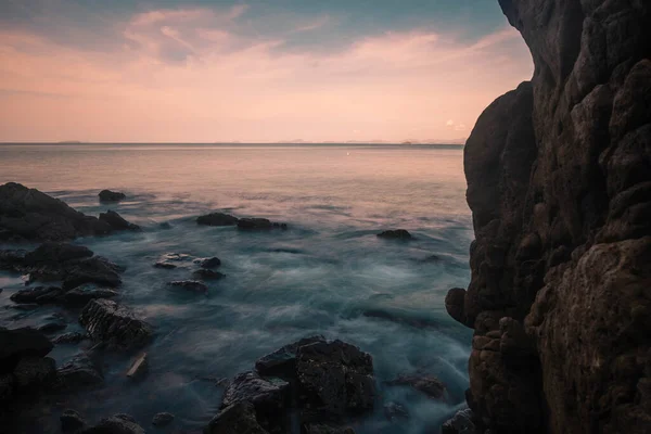 Koh Yao Yai Adasında Gün Batımı Tayland Tropikal Doğasına Uzun — Stok fotoğraf