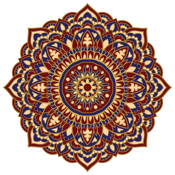 Mandala oriental abstrata . — Vetor de Stock