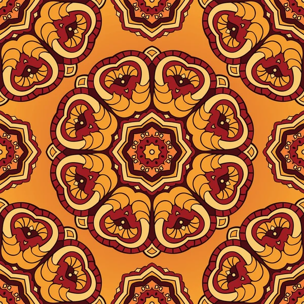 Soyut sarı ve kırmızı süsleme. 