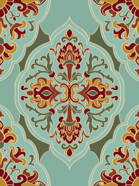 Çiçek şark süsleme. 