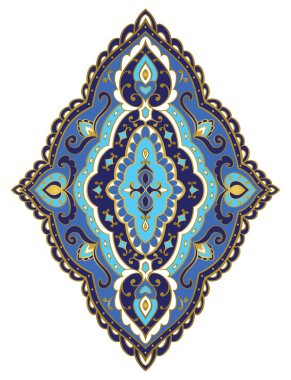 Soyut mavi süsleme.