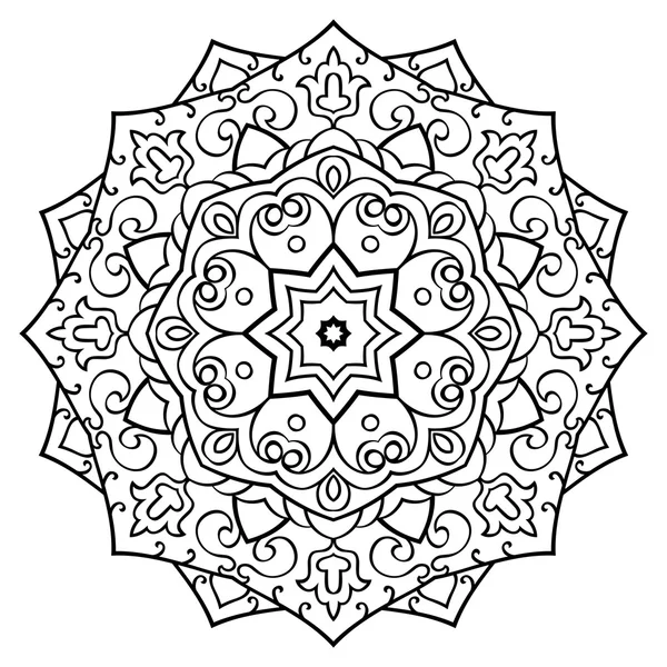 Mandala ornamental vetorial . — Vetor de Stock