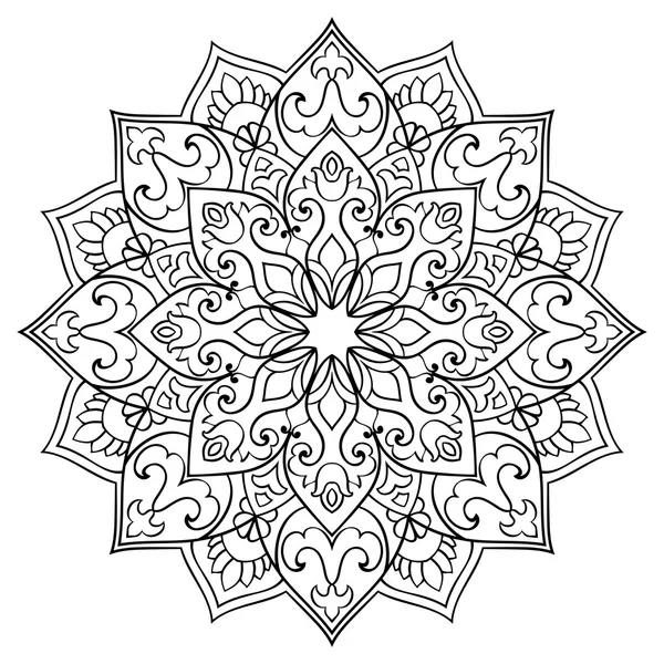 Mandala ornemental vectoriel . — Image vectorielle