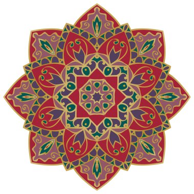 Zengin oryantal mandala.
