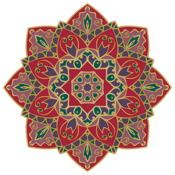 Mandala oriental rico . — Archivo Imágenes Vectoriales