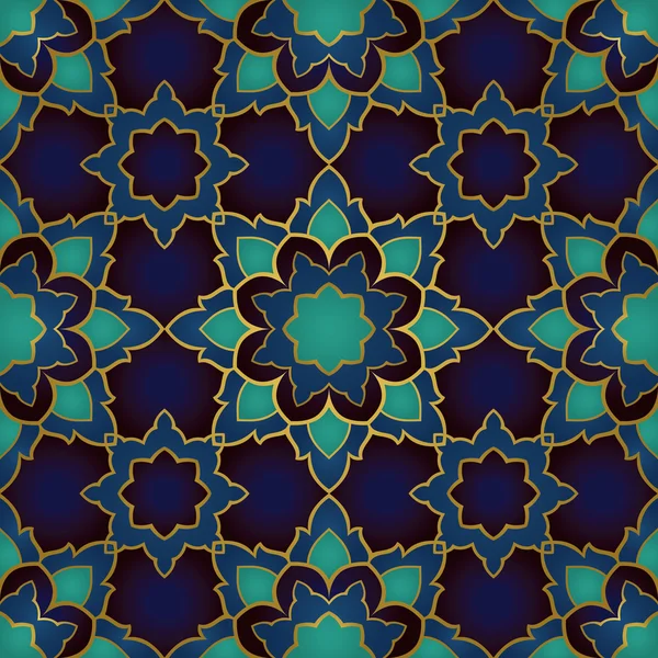Mosaico azul abstracto . — Vector de stock