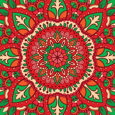 Mandala renkli desen. 