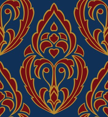 Şam ile mavi süsleme.